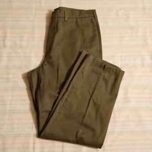 Men's Savane Motion Olive Green Dress Slacks Size 38X32